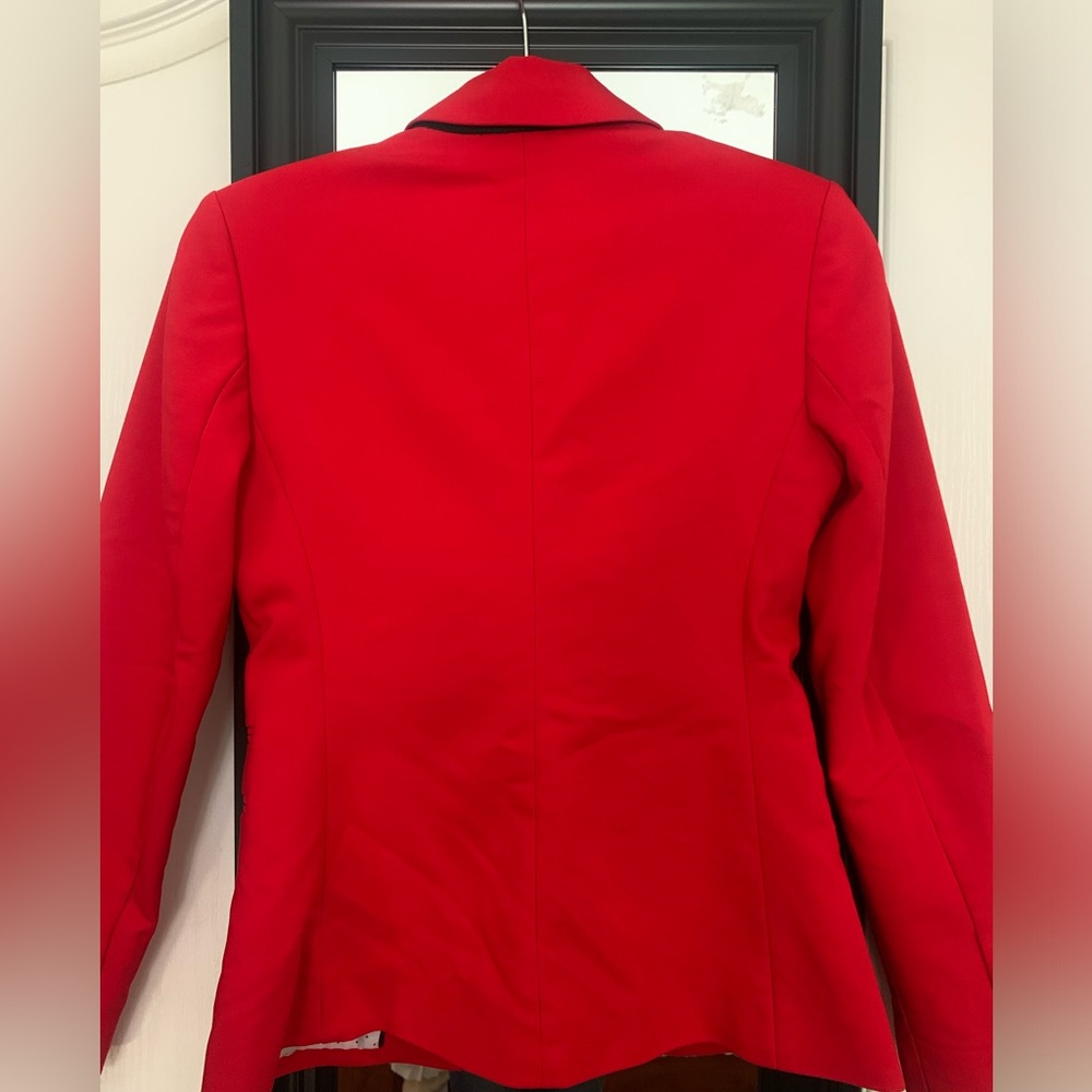 Express Red Single-Button Blazer - Picture 3 of 15